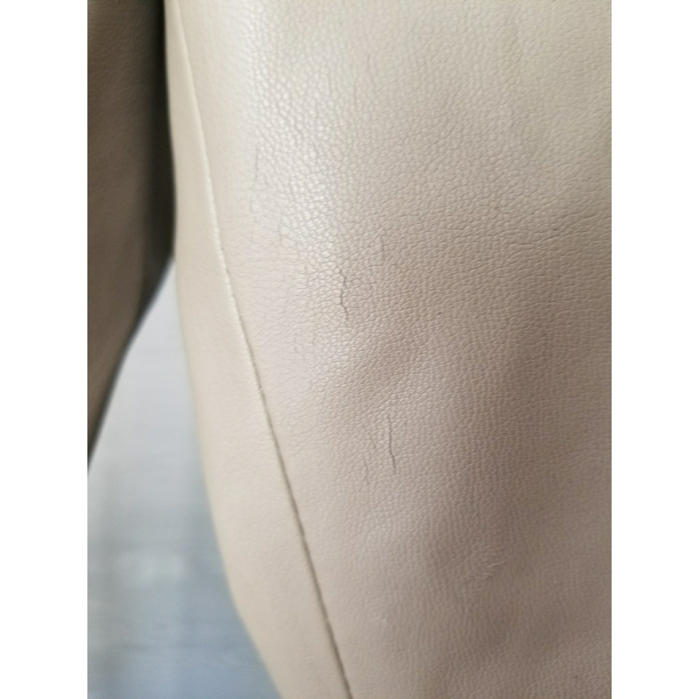 ZARA // faux leather leggings tan mink grey - Picture 10 of 16